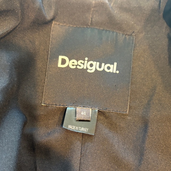 Desigual Black and Blue Denim Blazer - Picture 12 of 13